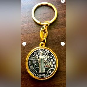 COPY - St. Benedict Gold And Silver Key Chain